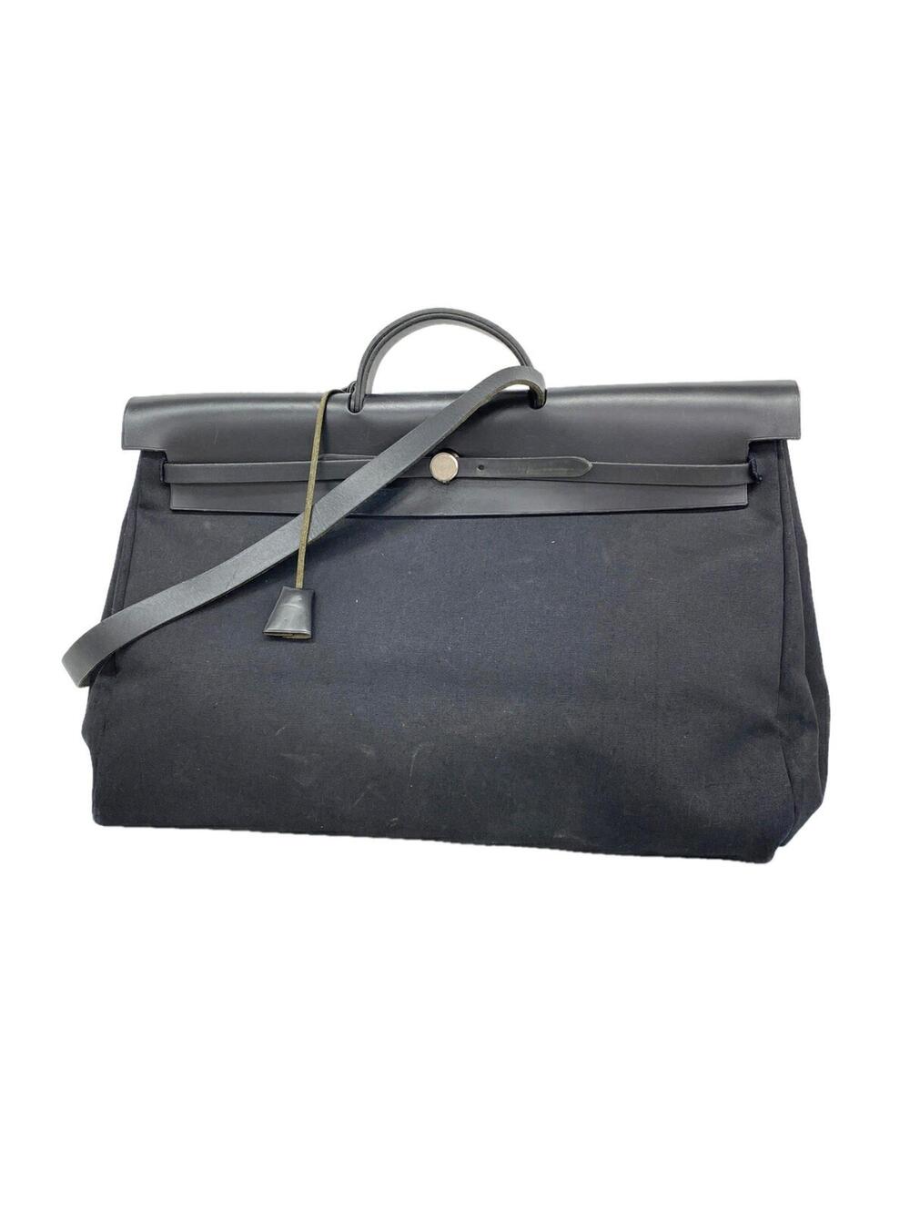 Hermes Herbag Cabine Toile And Leather #366920H15B